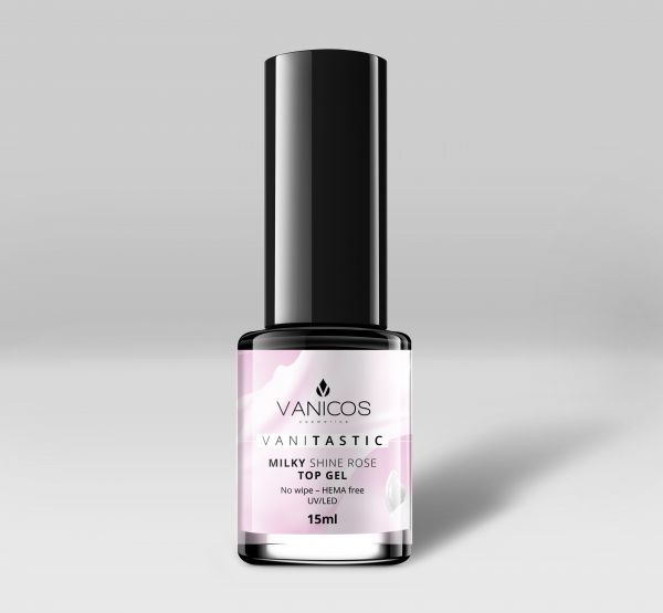 VANITASTIC Milky Shine Rose Topgel 15ml