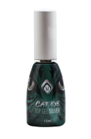 Cat Eye Top Gel silber 15ml