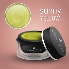 VANICOS Farbgel Sunny Yellow Metallic-Effekt