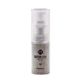 Glitterspray Steel Silver 17g