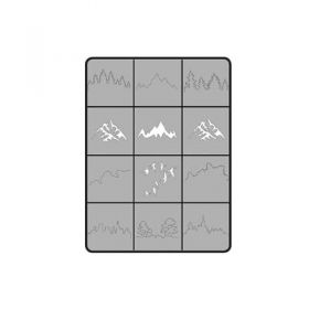 Airbrush Schablone Landschaft